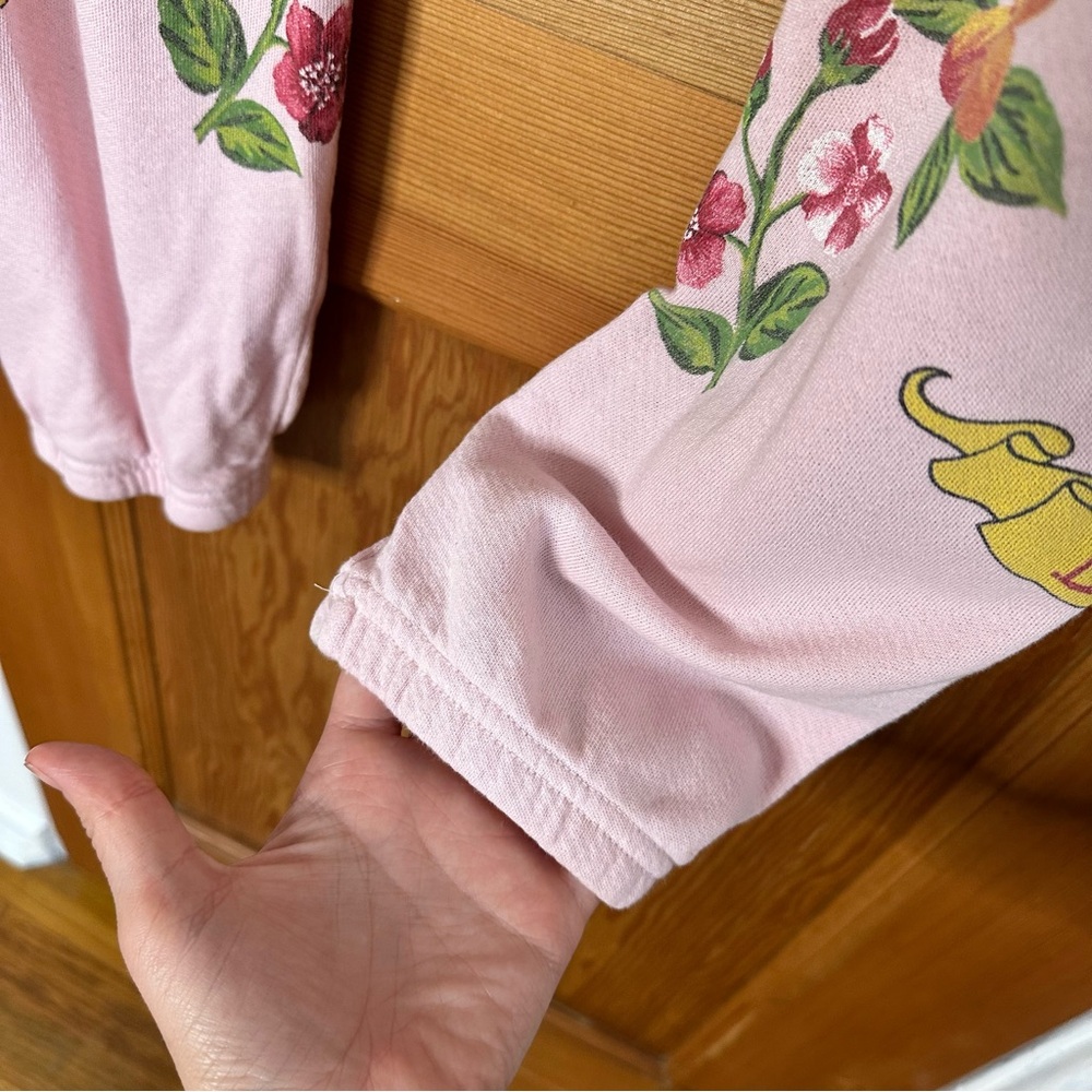 Lauren Moshi Pink Floral & Eye Graphic Joggers - Picture 9 of 11